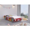 Detská posteľ  Autíčko CORVETTA 140x70 červená