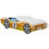 Detská posteľ  Autíčko CORVETTA 140x70 ŽLTÁ