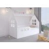 Detská posteľ DOMEK 160x80 (vľavo) + matrac