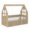 Detská posteľ DOMEK SONOMA 140x70 (pravá)
