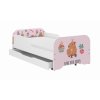 Detská posteľ MIKI 160x80 + matrac KAPIBARA COOKIES