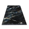 Čierno-zlatý koberec s mramorovým vzorom Black 02