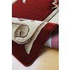Koberec Adora 7014 RED – červený oválny