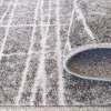 Sivý koberec s bielymi linkami Enigma 05