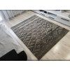 Sivý moderný koberec Rio 166-D.Grey-D.Grey s geometrickým vzorom