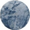 Okrúhly Modrý koberec Plush Deluxe Modry-kruh