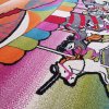Detský farebný koberec s motívom kolotoča Bella 116