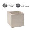 KVETINOVÝ ZÁHON KARO 300×300 mm doska Coffee Latte*57753