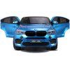 BMW X6M Modré lakované auto na batérie