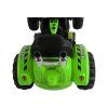 Batériový traktor s lyžicovým rýpadlom zelený