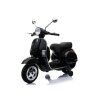 Elektrický skúter Vespa čierny, LED, MP3