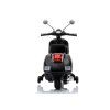 Elektrický skúter Vespa čierny, LED, MP3