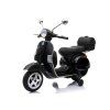Elektrický skúter Vespa čierny, LED, MP3