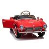 BMW Retro červené auto na batérie, maľované