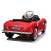 BMW Retro červené auto na batérie, maľované