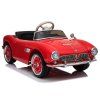 BMW Retro červené auto na batérie, maľované