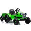 Batériový traktor s prívesom CH9959 zelený