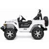 Elektrické autíčko Jeep Rubicon 4x4, LED, MP3, biele