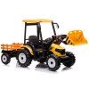 Batériový traktor s prívesom Hercules Yellow 24V
