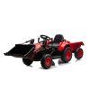 Batériový traktor s lyžicou BW-X002A červený
