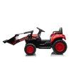 Batériový traktor s lyžicou BW-X002A červený