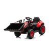 Batériový traktor s lyžicou BW-X002A červený