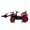 Batériový traktor s lyžicou BW-X002A červený