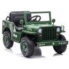 JH-103 Armádne zelené auto na batérie 4x4