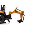 JCB akumulátorové rýpadlo s lyžicou žlté