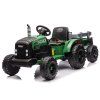 CH9959B Batériový traktor s prívesom Tmavo zelená 24V