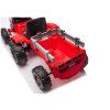 CH9959B Batériový traktor s prívesom červený 24V