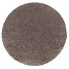 Hnedý okrúhly shaggy koberec Camel