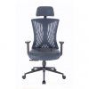 Ergonomické kreslo AVERY šedomodré