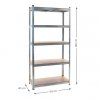 Skladový regál G 90x40x180 175kg