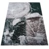 Moderný sivo-zelený koberec Otto 04