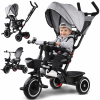 Detský trojkolka Tiny Bike 3v1 so strieškou, otočná SP0650
