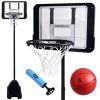 Basketbalový kôš so stojanom, nastaviteľný 2,7 m + lopta SP0818