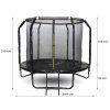 Záhradná trampolína SkyFlyer + rebrík 8FT (244 cm)