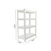 4- policový kovový úložný regál Tosca I. 150 x 70 x 30 CM