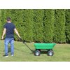 Zelený záhradný vyklápací vozík Fury - 75l