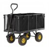 XL DVOJFUNKČNÝ ZÁHRADNÝ VOZÍK – ČIERNY S PLACHTOU