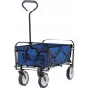 MODRÝ SKLADACÍ ZÁHRADNÝ VOZÍK 116 x 54 x 90 cm