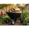 Čierny záhradný vyklápací vozík Westy - 160 L