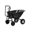Čierny záhradný vyklápací vozík Westy - 160 L