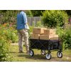 Čierny skladací záhradný vozík Loca