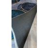Sivo hnedý navy moderný koberec VELVET M388