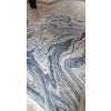 Sivo modrý moderný koberec VELVET M258