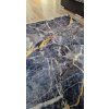 Modro sivý moderný koberec VELVET M281