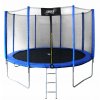 Trampolína s rebríkom a bezpečnostnou sieťou 374 cm - modrá
