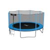 Trampolína s rebríkom a bezpečnostnou sieťou 374 cm - modrá